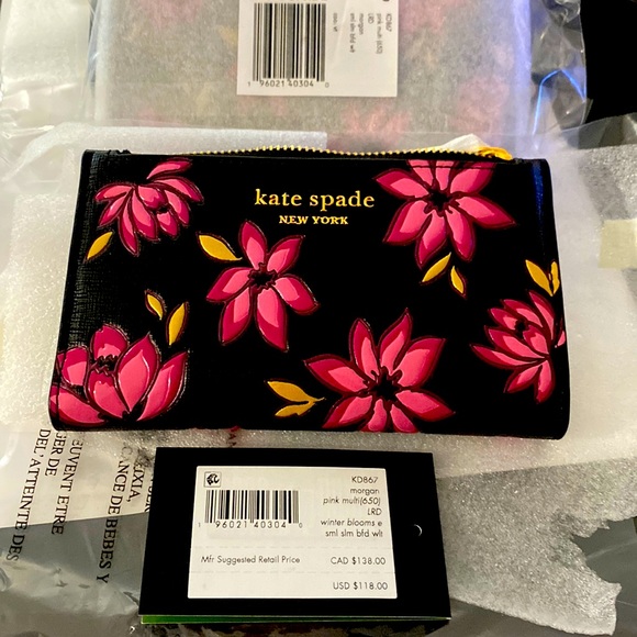 kate spade Handbags - Kate spade wallet kd867 pink multi 650 lrd winter blooms